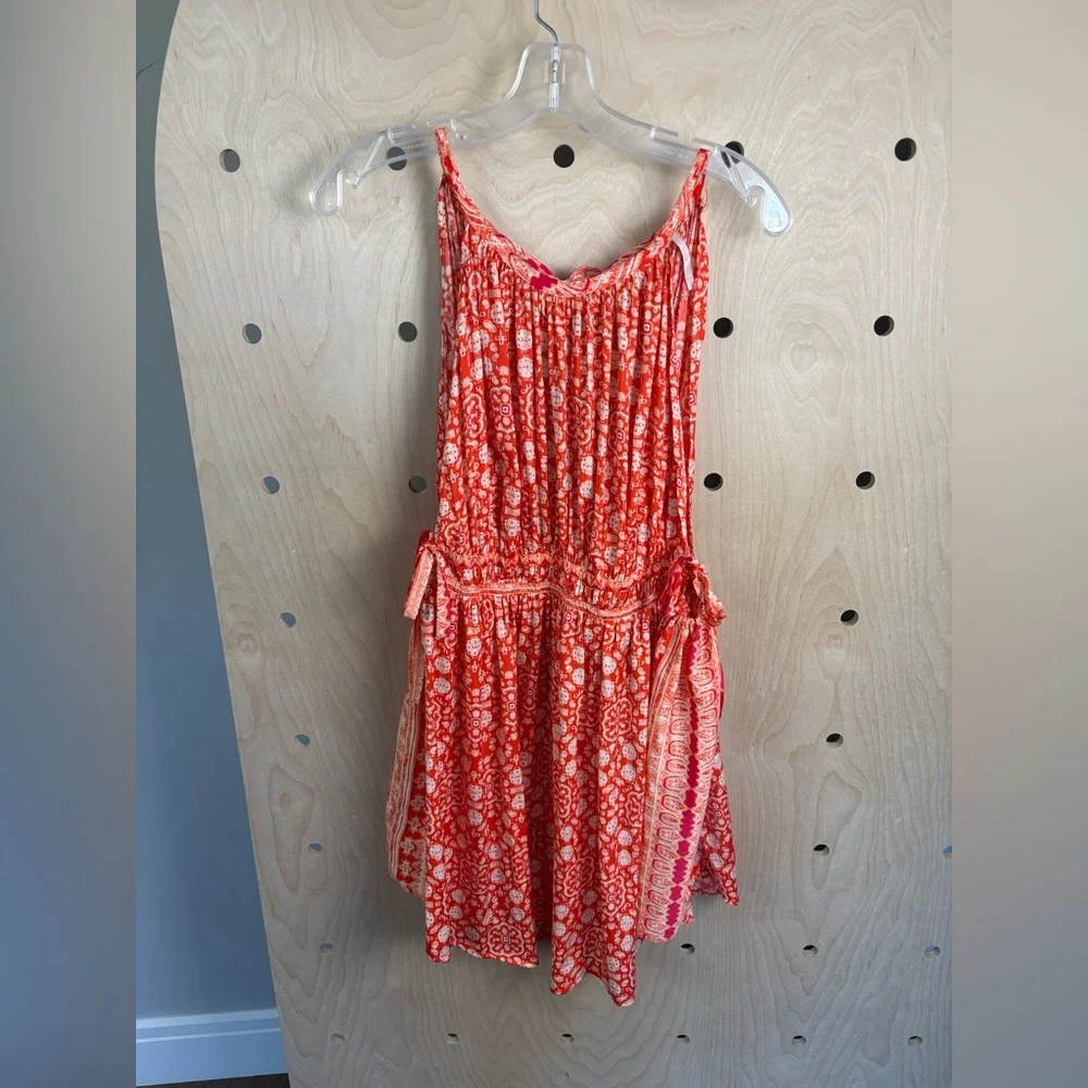 Free People Womens Mid Summers Day Printed Halter Tunic Top Large - Picture 3 of 8